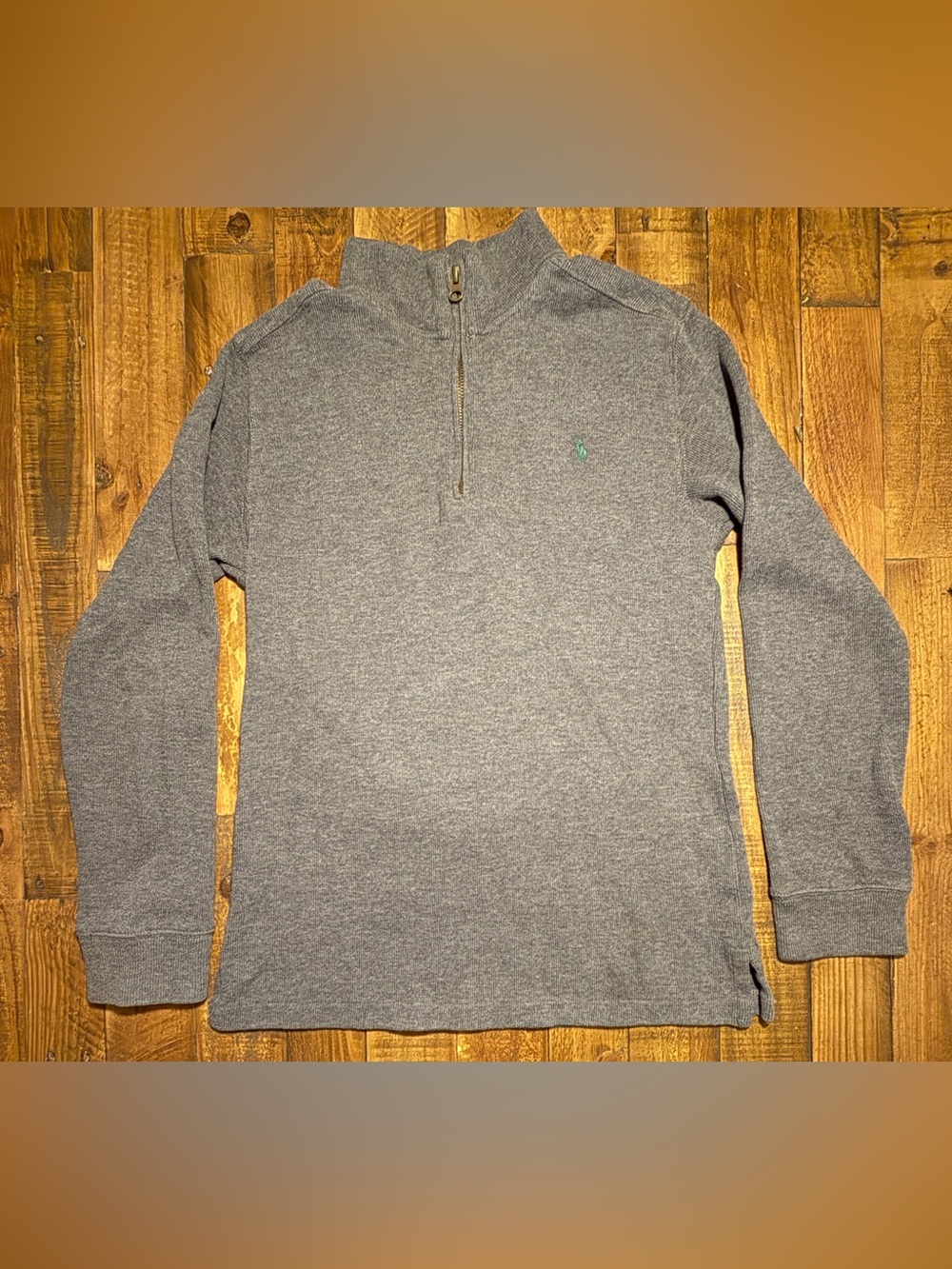Polo Ralph Lauren Youth Gray Quarter-Zip Pullover L (16/18)